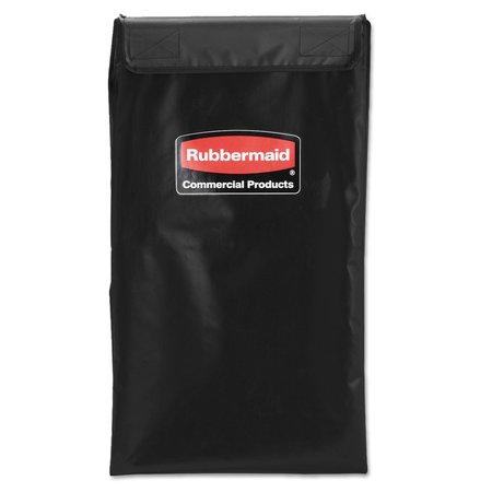 RUBBERMAID COMMERCIAL Collapsible X-Cart Replacement Bag, 4 Bushel, 220 Lbs, Vinyl, Black 1881782